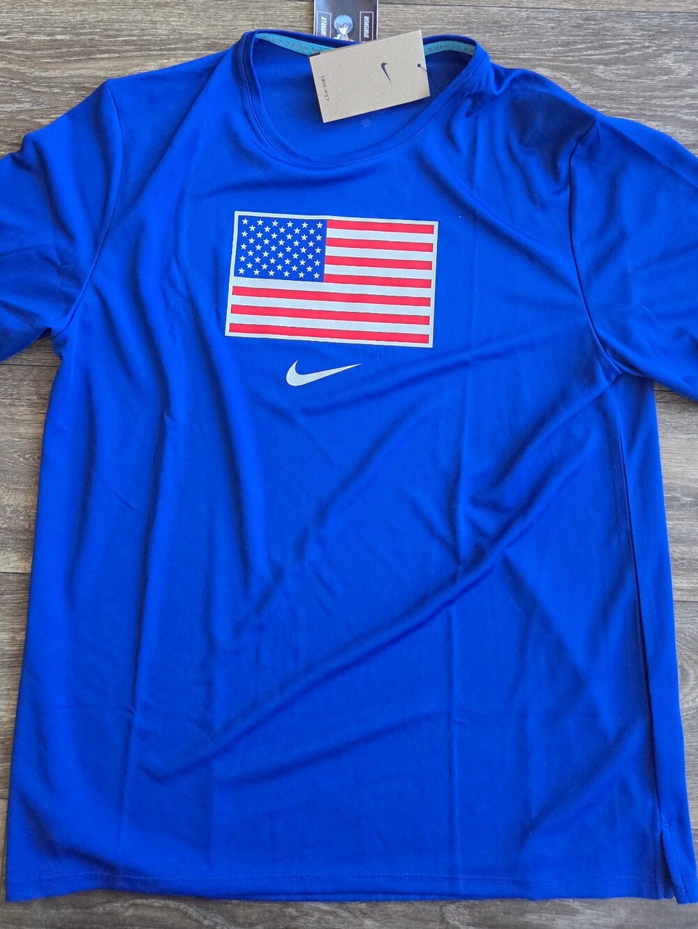 Nike Dri-Fit USA Miler Track And Field   Short Sleeve Tee Mens Size Medium